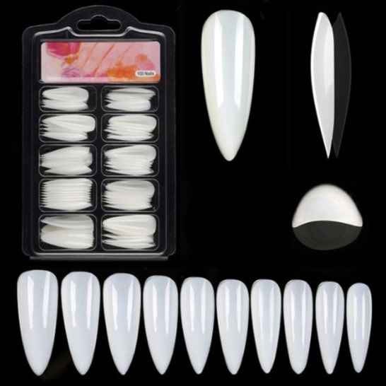 Natural False Glue-on Nails - Strass On™