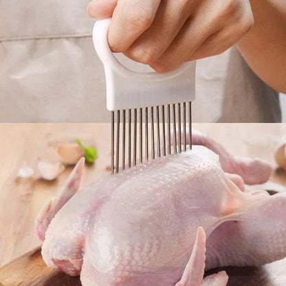 Onion cutter, stainless steel needle cutter holder - OnionCut™