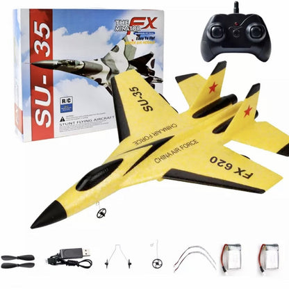 RC SU-35 foam plane, 2.4G radio controlled glider, remote controlled fighter plane, children's toys - GliderPlane™