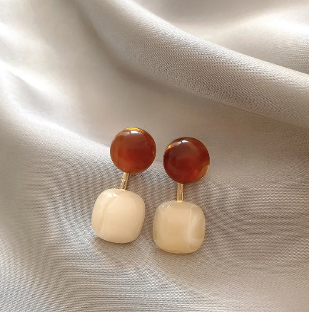 Boucles d'Oreilles Géométriques en Acrylique pour Femme - PrettyEar™