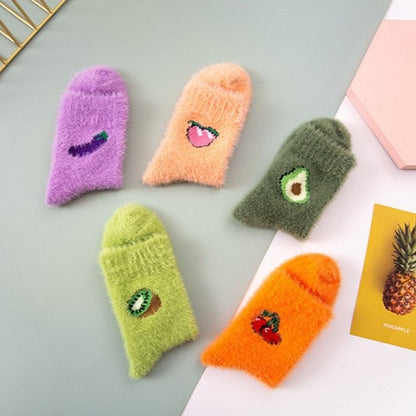 Chaussettes en Polaire Colorées à Motif - Fluffy™