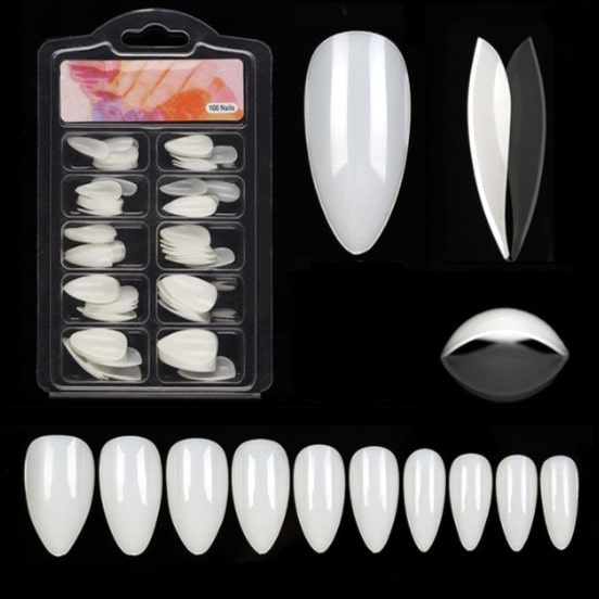 Natural False Glue-on Nails - Strass On™