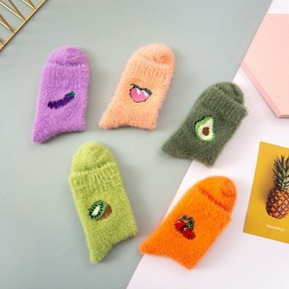 Patterned Colorful Fleece Socks - Fluffy™