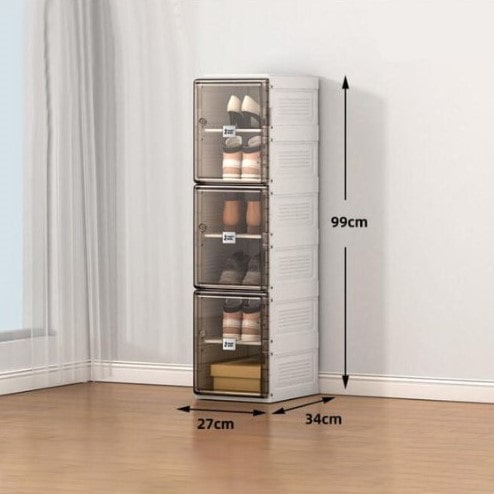 Armoire de Rangement à Chaussures Pliable - KAYLA™