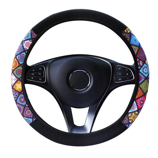 Trendy elastic steering wheel cover - CarAccessory™