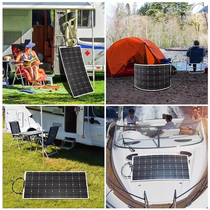 Flexible 16V solar panel for interiors, boats and motorhomes - FlexSolarPanel™