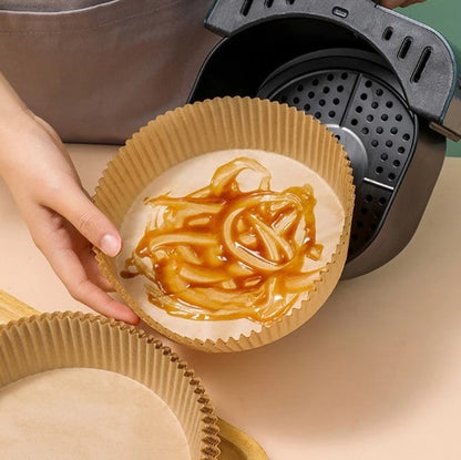 Set of 50 Siliconized Paper Baskets for Oil-Free Deep-Fat Fryers - CleanFry™