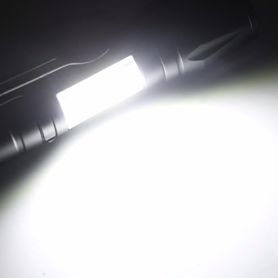 XP-G Q5 Portable Rechargeable Flashlight, Torch, Lantern, 3 Lighting Modes, Camping Lamp - LightCamp™