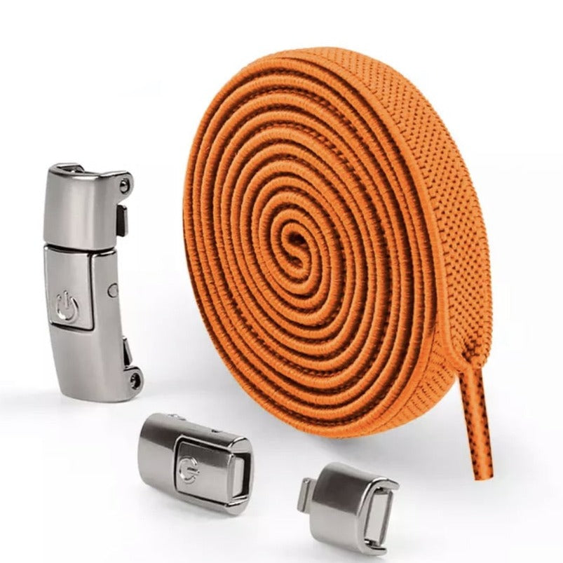 Snap-lock elastic laces for children's and adult sneakers 8mm - LacetClips™