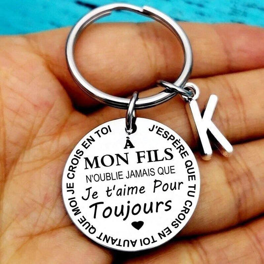 PORTE-CLÉ CADEAU POUR FILLE ET FILS AVEC LETTRE PERSONNALISÉ - Le Grenier Parisien