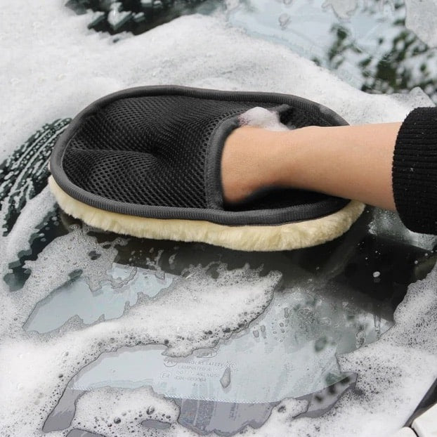 Thick wool car wash gloves - UltraGlow™