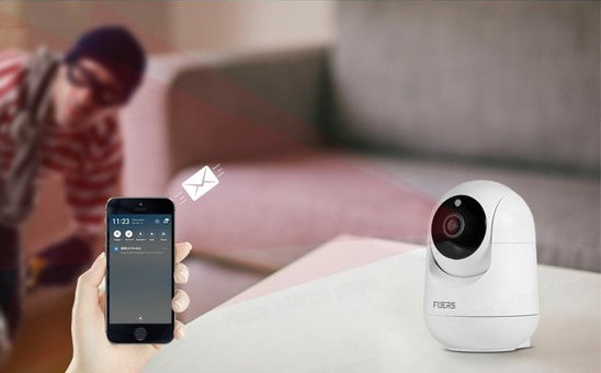 Fuers-Caméra de surveillance intérieure sans fil avec suivi automatique, sécurité CCTV, moniteur pour bébé et animal de compagnie, maison intelligente Tuya, IP, WiFi, 5MP - PetCam™