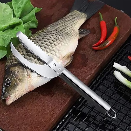 Couteau à Ecailles de Poisson 3 en 1- Fish & Go™