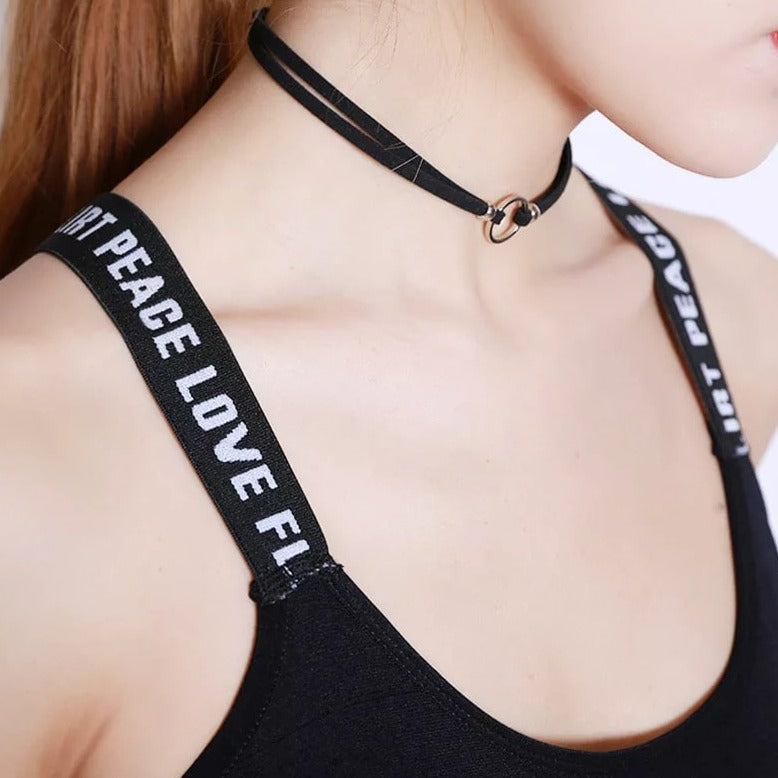 Women's sports bra with steel ring - YogaFit™