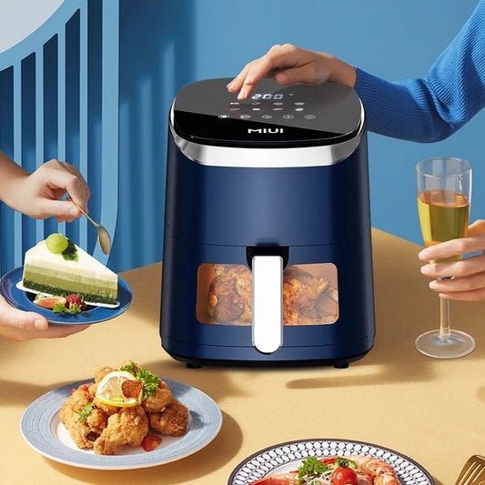 Friteuse sans huile avec fenêtre visible et écran tactile 4.5L/5L - No-OilFryer™
