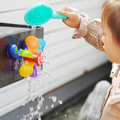 Baby bath toys, colorful water wheel, suction cup sprinkler toy - BabyShowerGame™