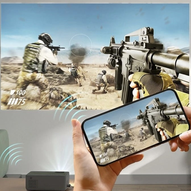 V10 Pro portable projector, 1080P, LED, Full HD, for home cinema, 150lm - ProWatch™