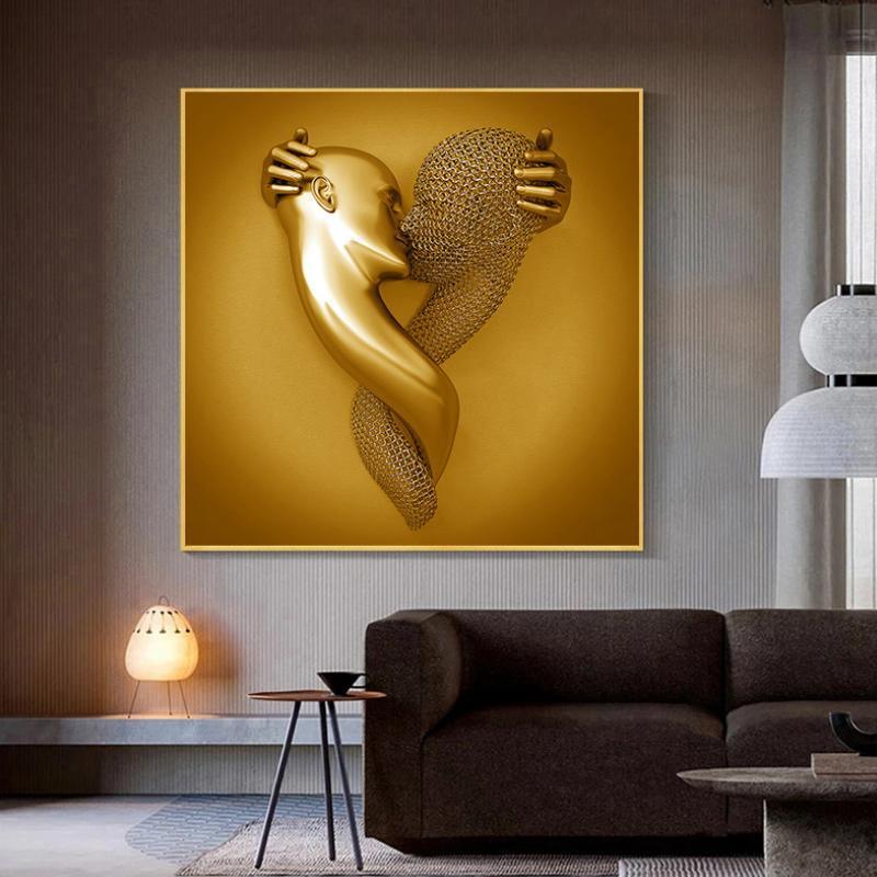 PEINTURE MURALE D'ART DE COEUR D'AMOUR - Le Grenier Parisien