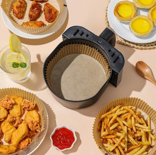Set of 50 Siliconized Paper Baskets for Oil-Free Deep-Fat Fryers - CleanFry™