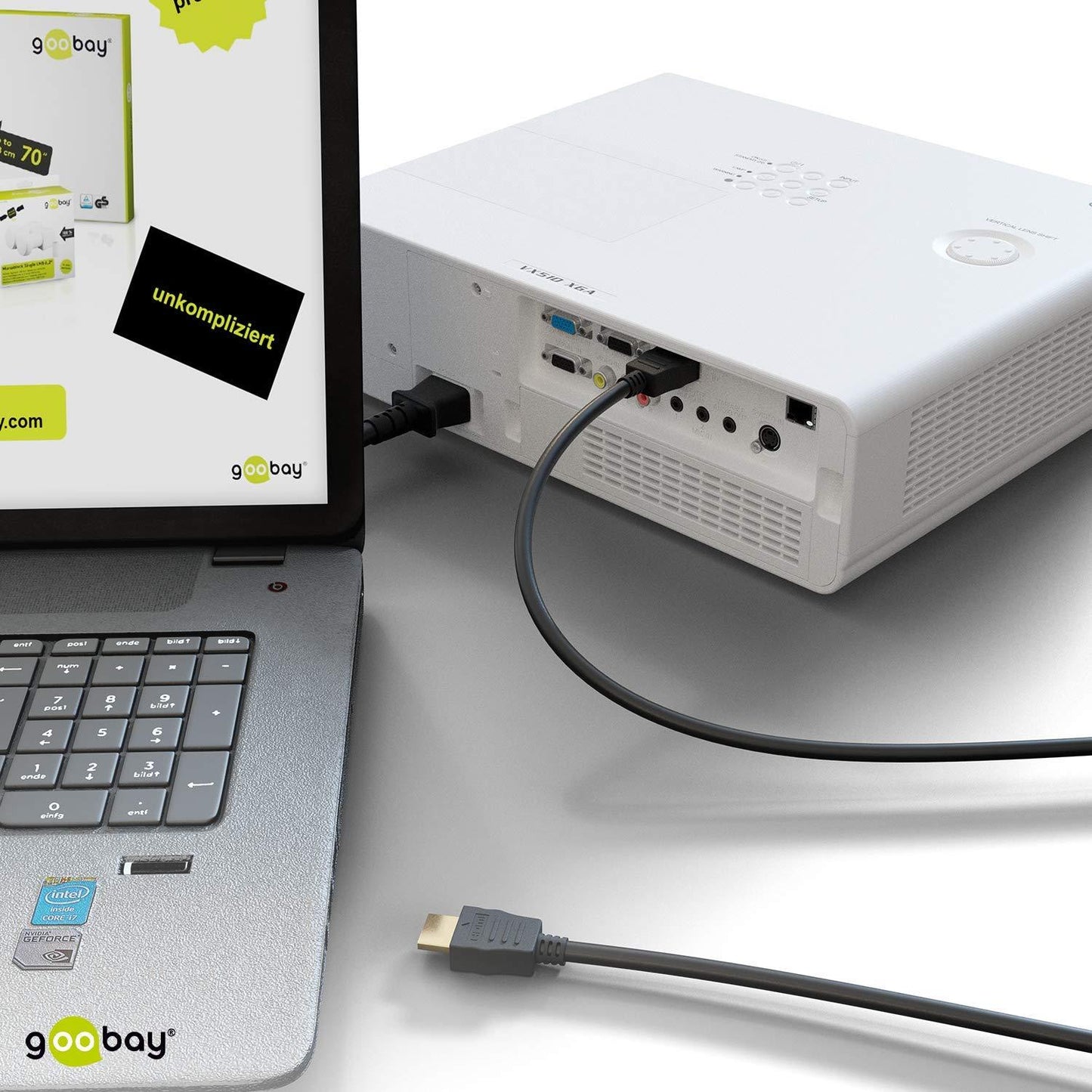 Câble HDMI 2.0 1m haute vitesse Ultra HD, supportant les formats 3D et avec canal de retour audio - Le Grenier Parisien