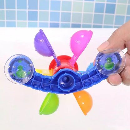 Baby bath toys, colorful water wheel, suction cup sprinkler toy - BabyShowerGame™