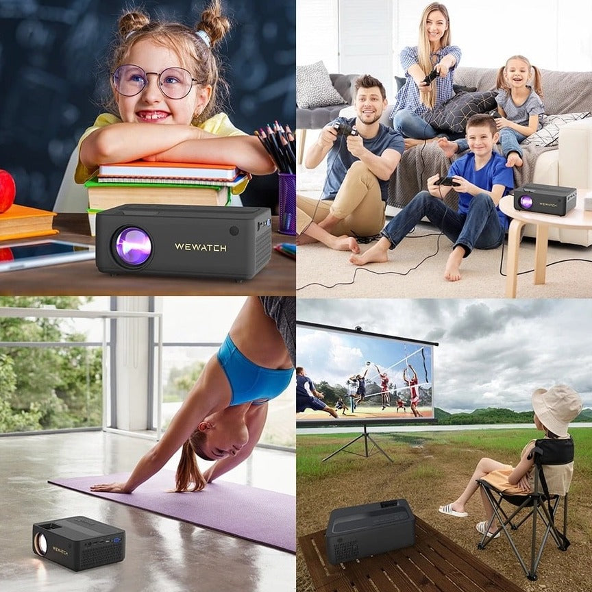 V10 Pro portable projector, 1080P, LED, Full HD, for home cinema, 150lm - ProWatch™