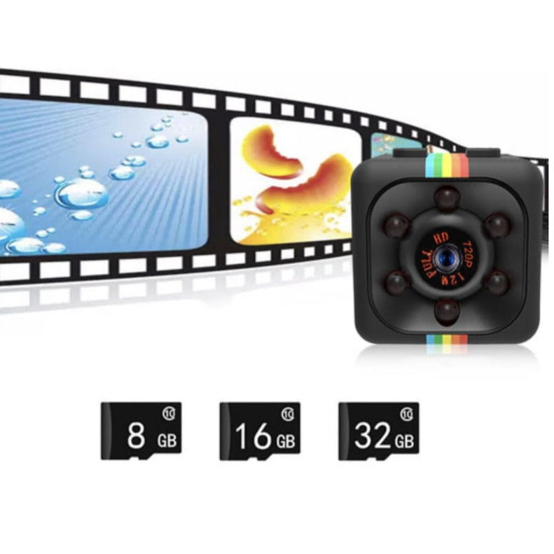 SQ11 Mini HD Aerial Camera for Outdoor Sport, Miniature Matte Device, Night Vision Card, Direct Recording - CompactCam™