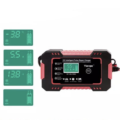 Automotive, motorcycle, boat battery charger with LCD display - BoostBattery™