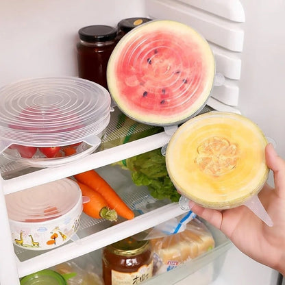 Couvercles en silicone pour conservation de la fraîcheur des aliments - SiliconeCover™