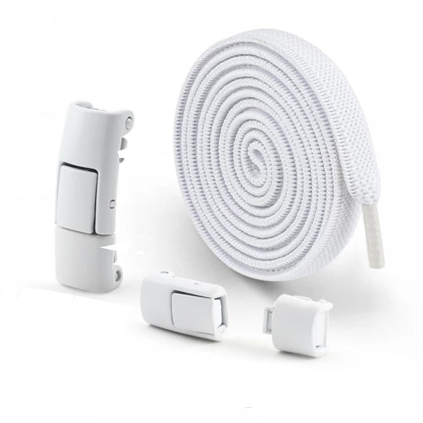 Snap-lock elastic laces for children's and adult sneakers 8mm - LacetClips™