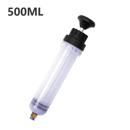 Plastic syringe, reusable pump, suction injector for oil and water fluids - LiquidExtractor™
