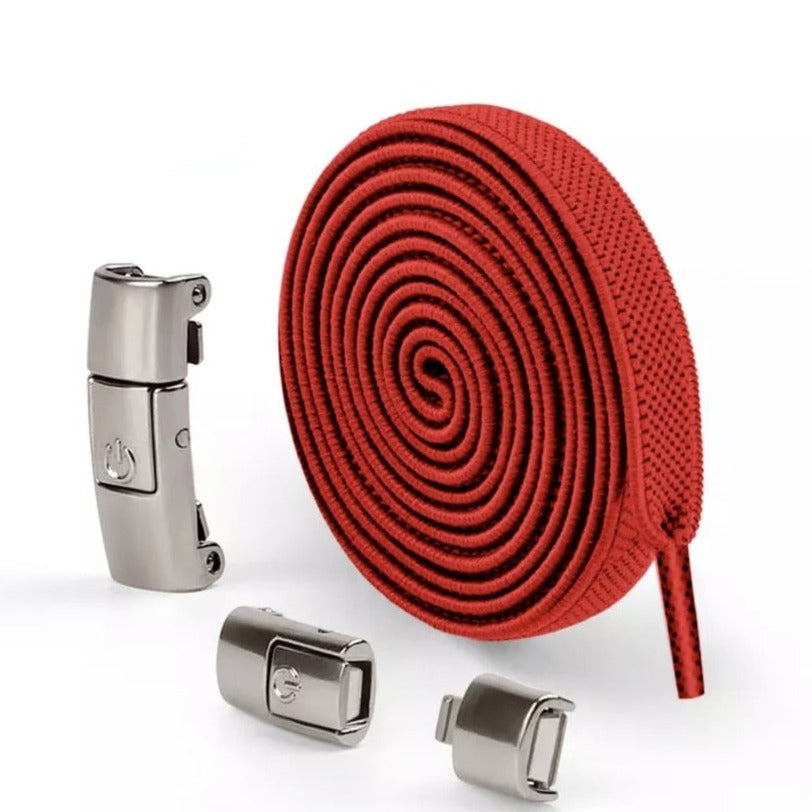 Snap-lock elastic laces for children's and adult sneakers 8mm - LacetClips™