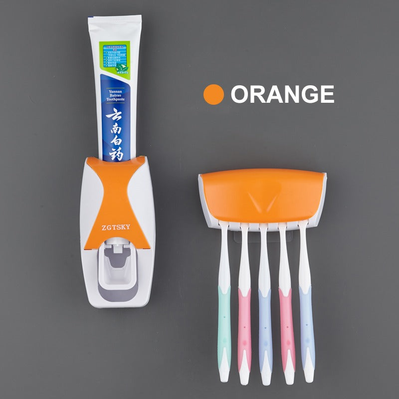 Toothpaste distributor and toothbrush holder - ToothpasteDistributor™