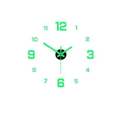 Luminous and silent digital clock, wall sticker - AdhesiveClock™