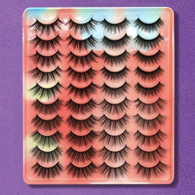 Faux cils 3D oeil de chat, volume dramatique effet naturel - GlamEyelash™