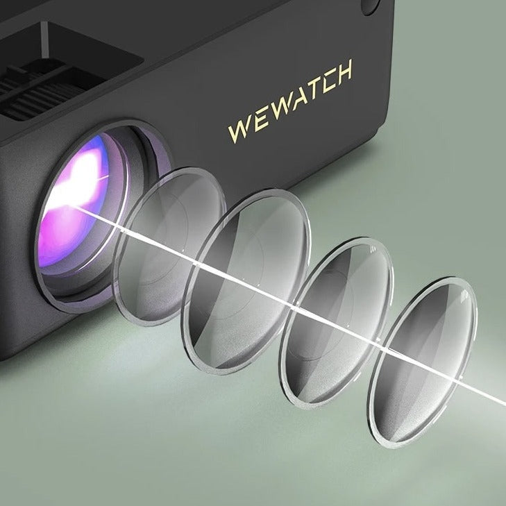 V10 Pro portable projector, 1080P, LED, Full HD, for home cinema, 150lm - ProWatch™