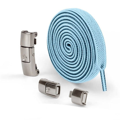 Snap-lock elastic laces for children's and adult sneakers 8mm - LacetClips™
