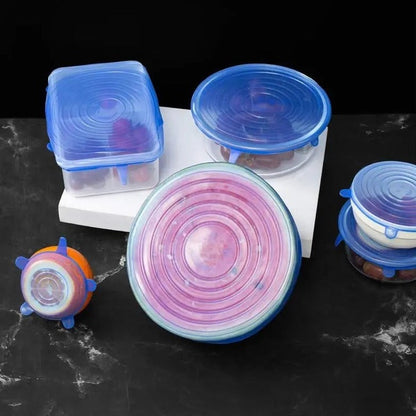 Couvercles en silicone pour conservation de la fraîcheur des aliments - SiliconeCover™