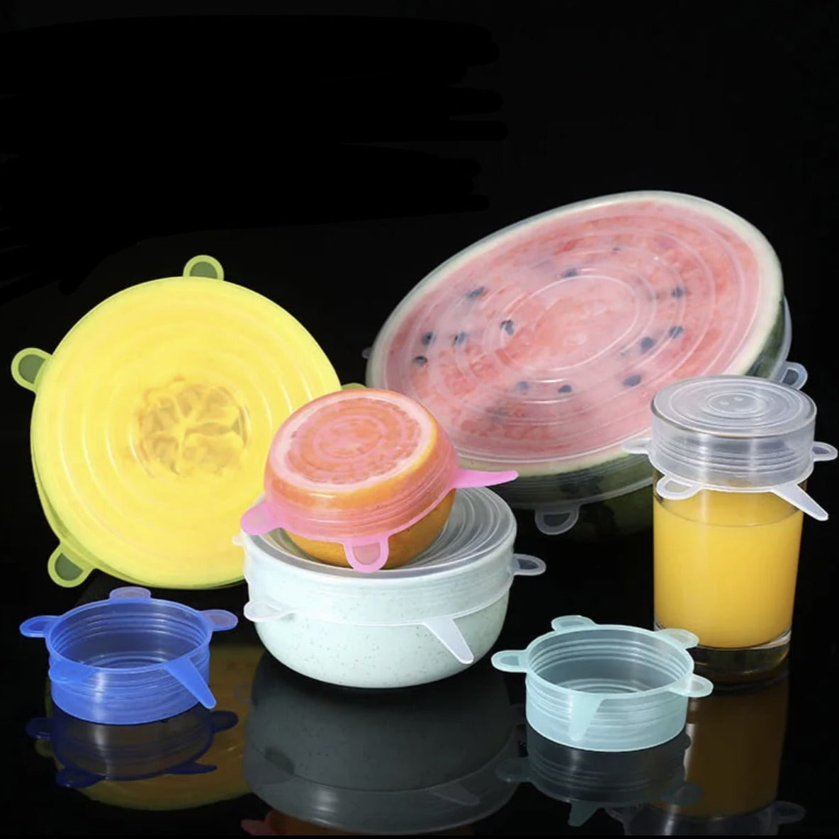 Couvercles en silicone pour conservation de la fraîcheur des aliments - SiliconeCover™