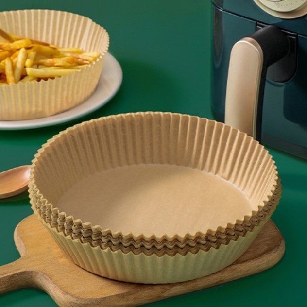 Set of 50 Siliconized Paper Baskets for Oil-Free Deep-Fat Fryers - CleanFry™
