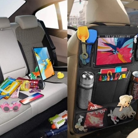 Car Rear Seat Organizer with Touch Screen Holder - DriveMate™