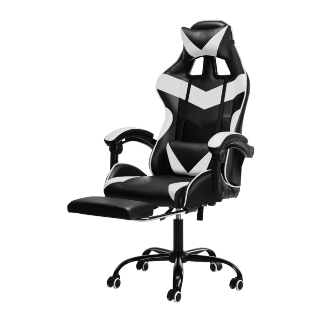 Chaise Gaming Ergonomique Pivotante et relevable en Cuir - DarkSeat™