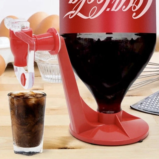 Drink holder, inverted water dispenser with integrated tap, mini water pump - SodaFountain™