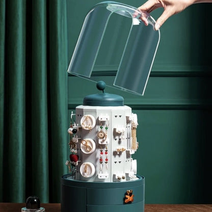 Boîte de rangement à bijoux rotative 360° - OrganisateurVitrine™