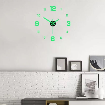 Luminous and silent digital clock, wall sticker - AdhesiveClock™
