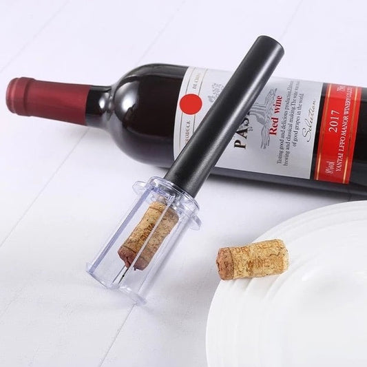 Tire-bouchon à pompe pneumatique, ouvre-bouteille, tire-bouchon avec aiguille en acier inoxydable, outil de sortie de liège facile à nettoyer - PumpCork™