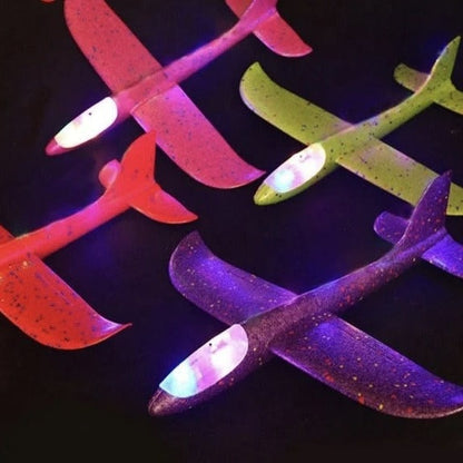 Avion de lancer en mousse EPP de 48CM, lumière clignotante colorée - AirPlane™