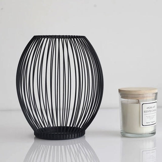 Bougeoir en fer creux - CandleCage™