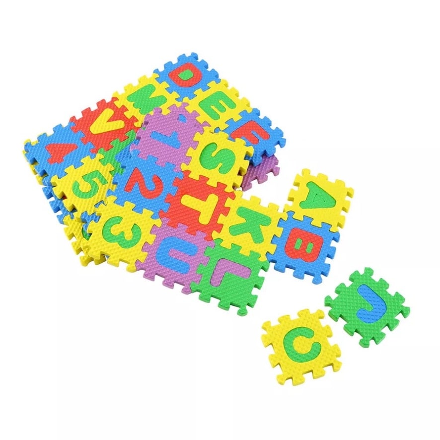 Puzzle 3D en mousse alphabet et chiffres, 36 pièces - 3dPuzzle™