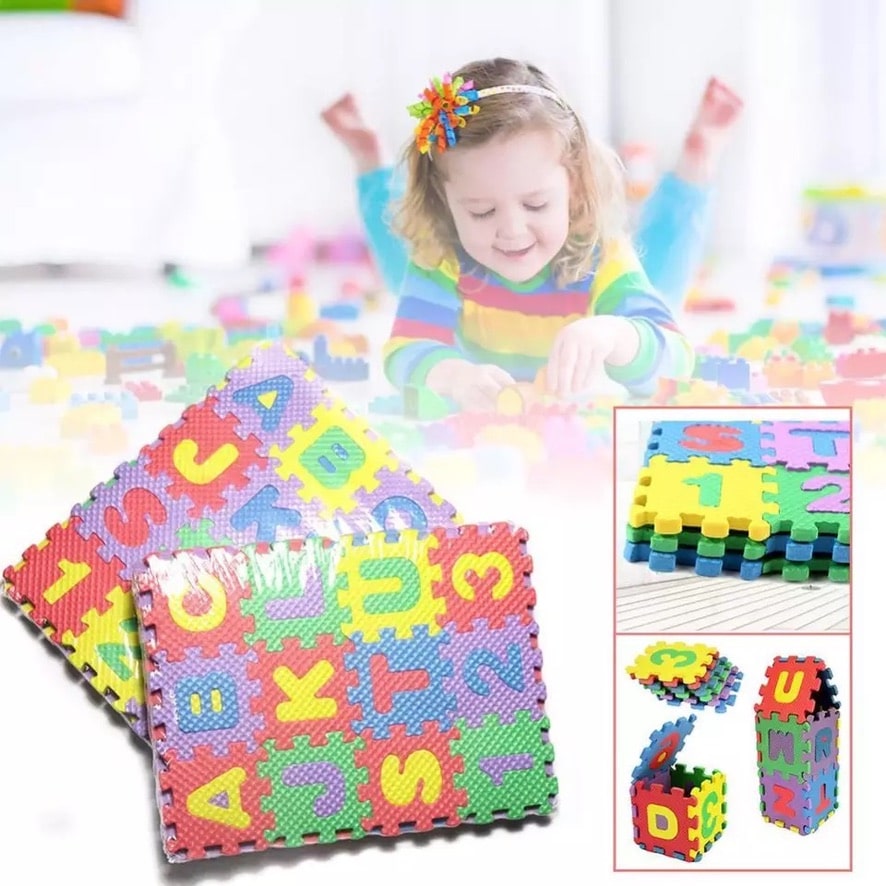 Puzzle 3D en mousse alphabet et chiffres, 36 pièces - 3dPuzzle™